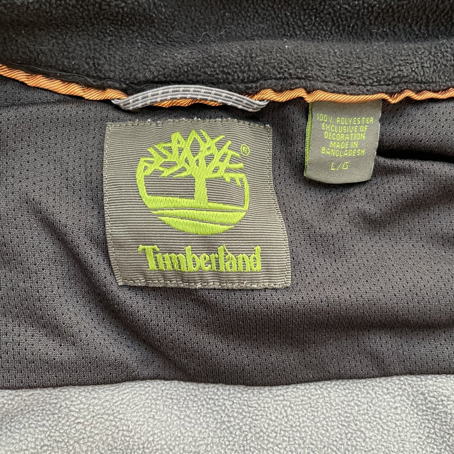 90s vintage 古着 Timberland ビンテージ ティンバーランド フリースジャケット ロゴ刺繍 フルジップ OLD
