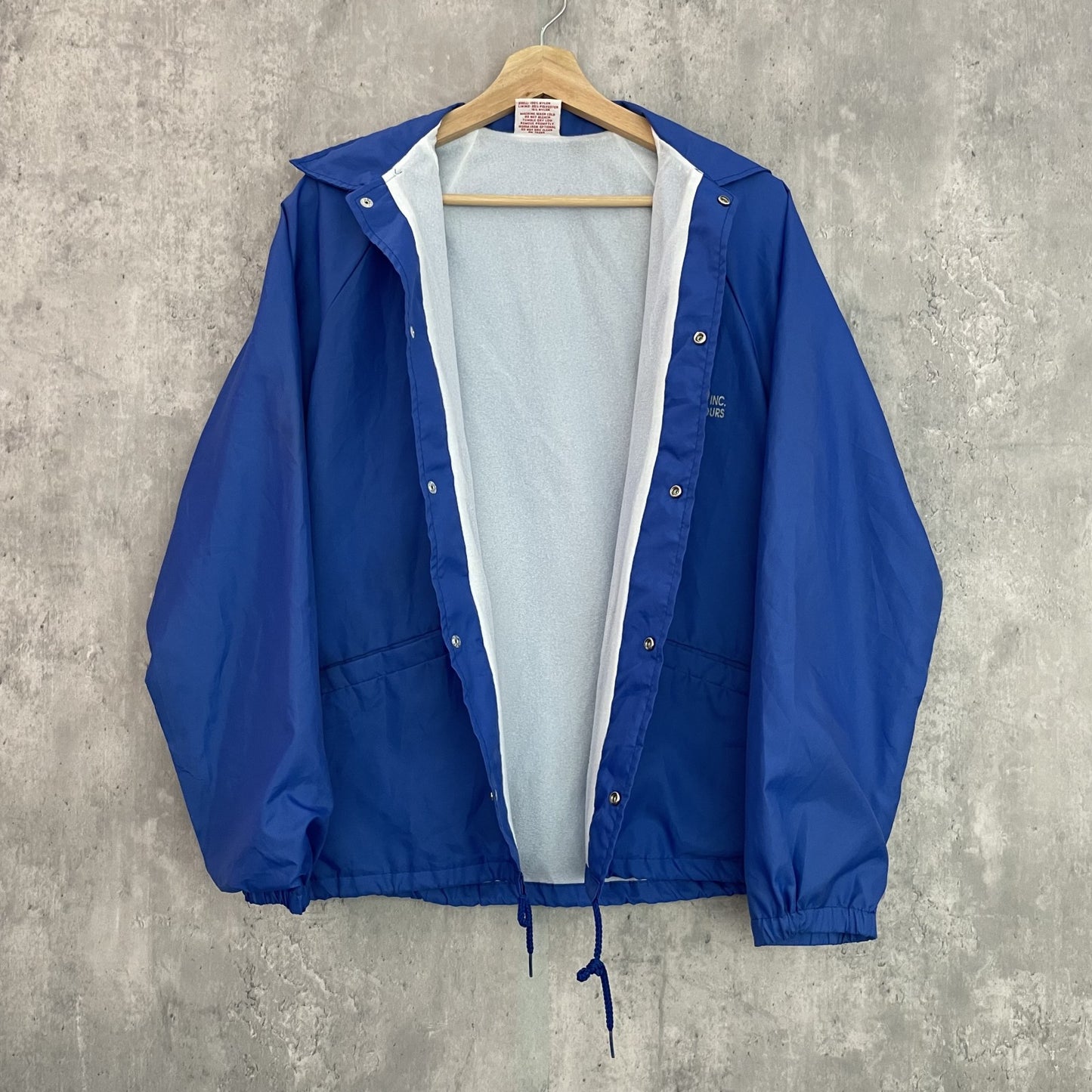 90s vintage Cardinal カーディナル コーチジャケット 古着 ビンテージ USA製 スナップ ブルー