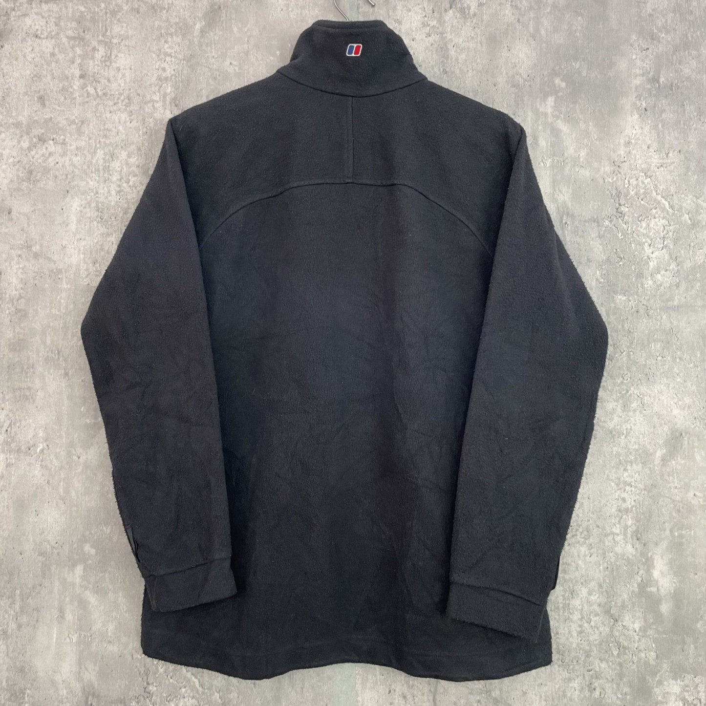 00s vintage 古着 ビンテージ バーグハウス ブラック フリース ジャケット ジップアップ UK アウトドア
