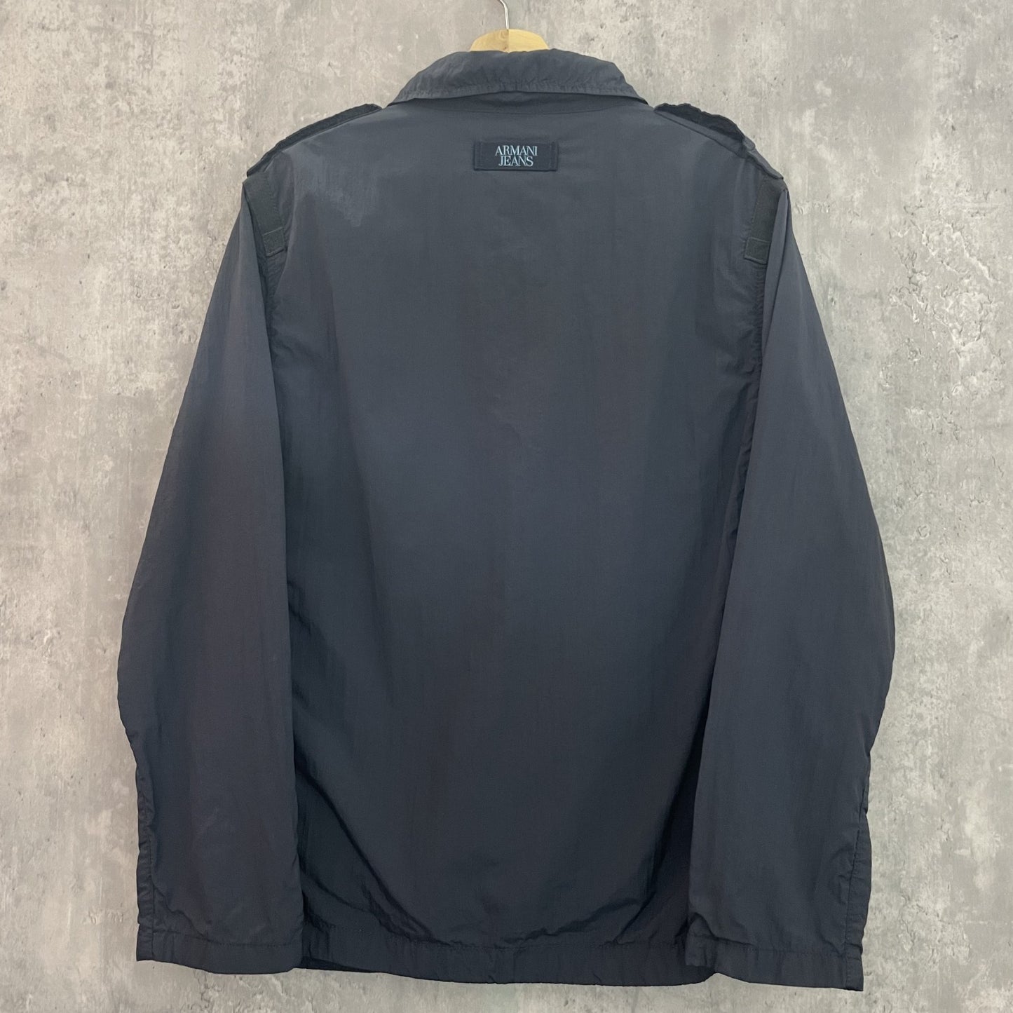 00s vintage 古着 ビンテージ ARMANIJEANS アルマーニジーンズ ナイロンジャケット ブラック Sサイズ
