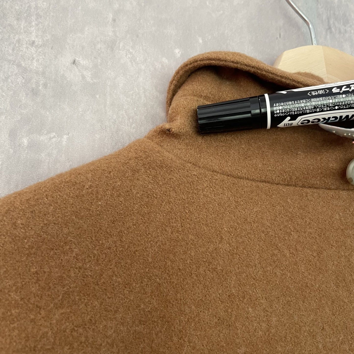 90s vintage 古着 ビンテージ ストームコート ウール くるみボタン ジップアップ ANAHEIM