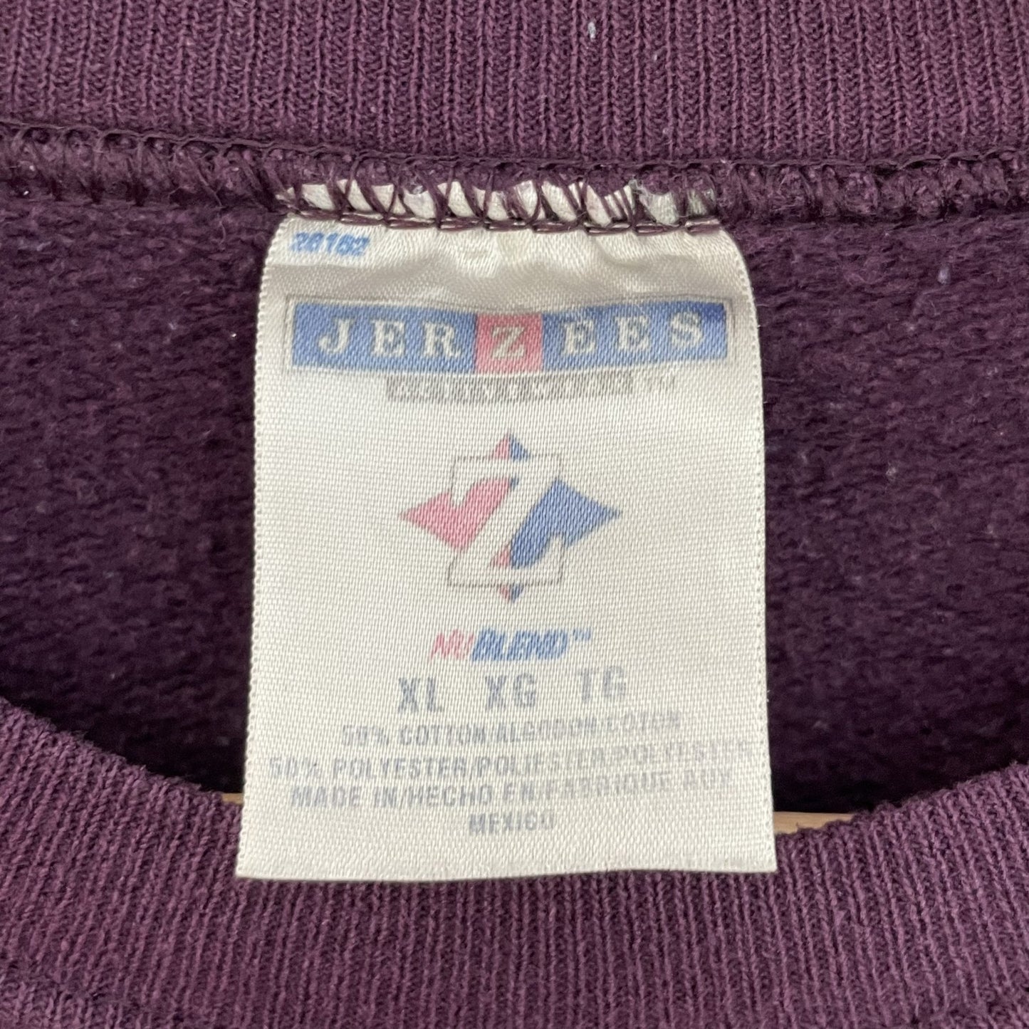 00s vintage 古着 ビンテージ ジャージーズ JERZEES 無地スウェット カジュアル 紳士 パープル