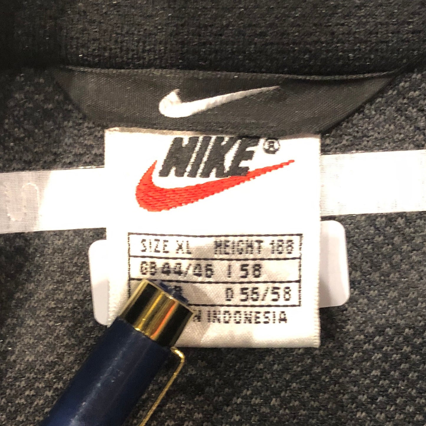 90s NIKE 白タグ サイドライントラックジャケット ワンポイントスウォッシュ