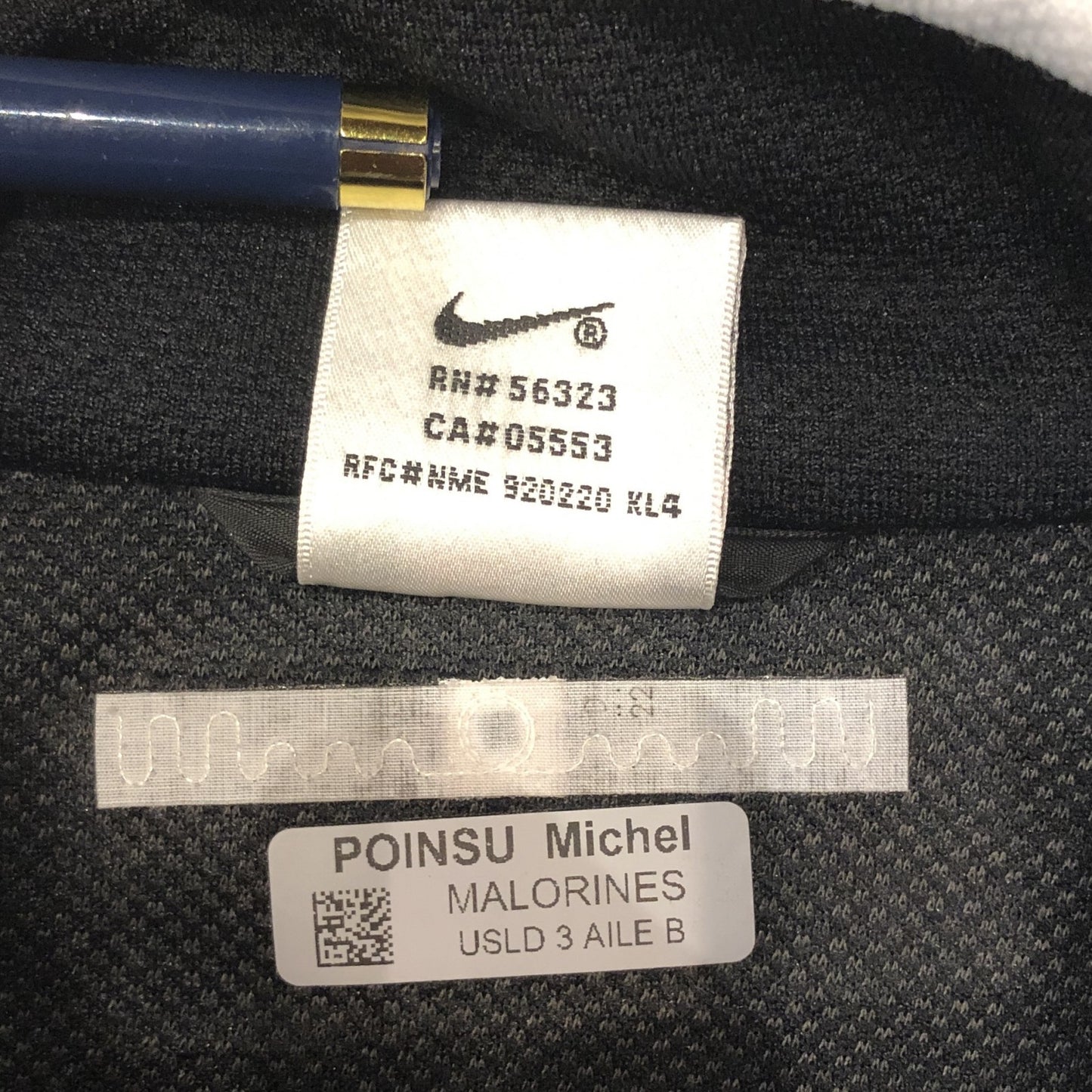 90s NIKE 白タグ サイドライントラックジャケット ワンポイントスウォッシュ