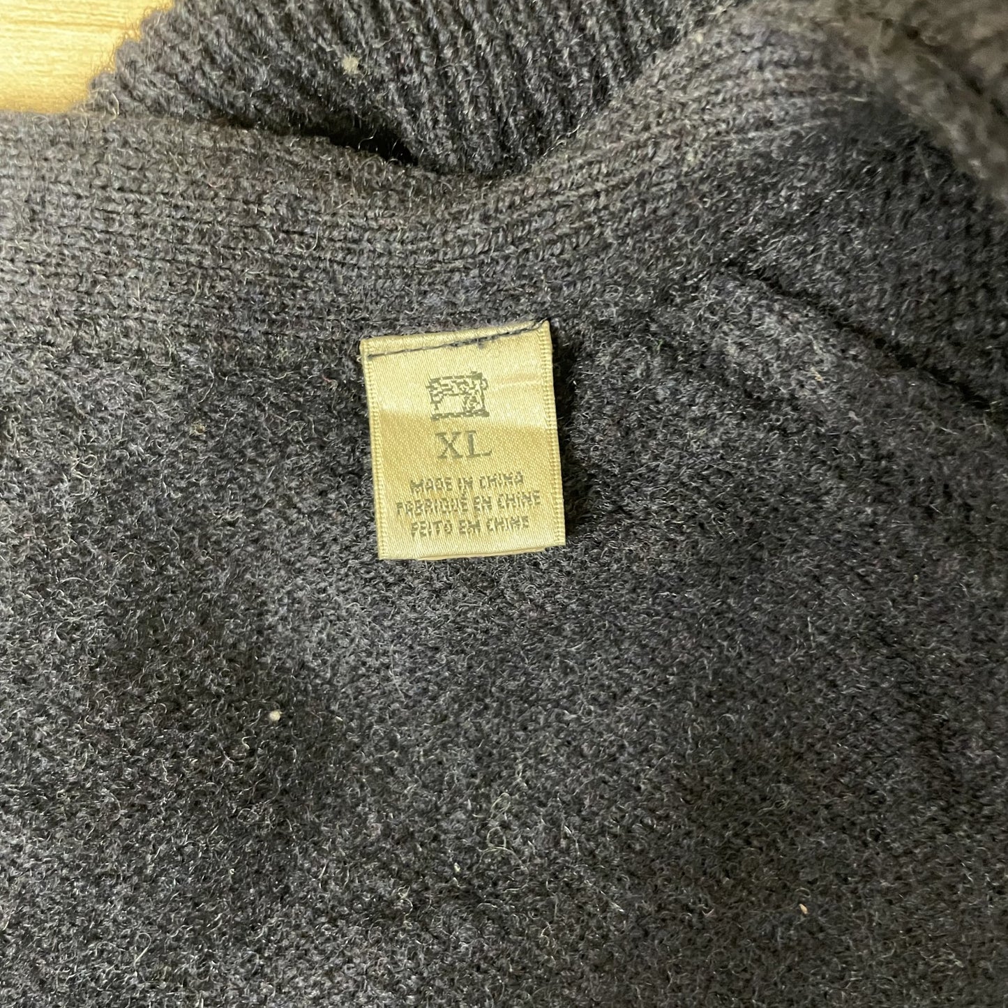 90s SCOTCH&SODA vintage 古着 ビンテージ ウール カーディガン ネイビー
