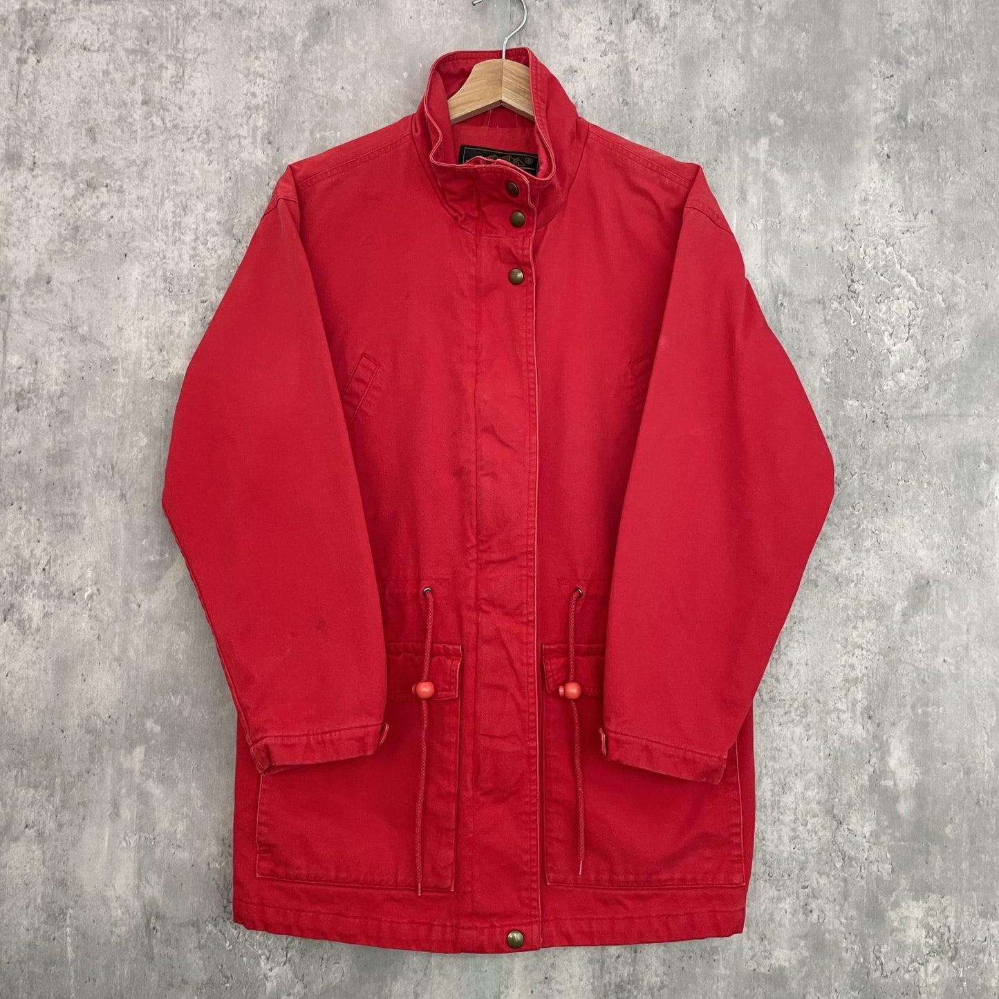 90s vintage 古着 ビンテージ EddieBauer エディーバウアー ストームコート ドローコード ジップアップ