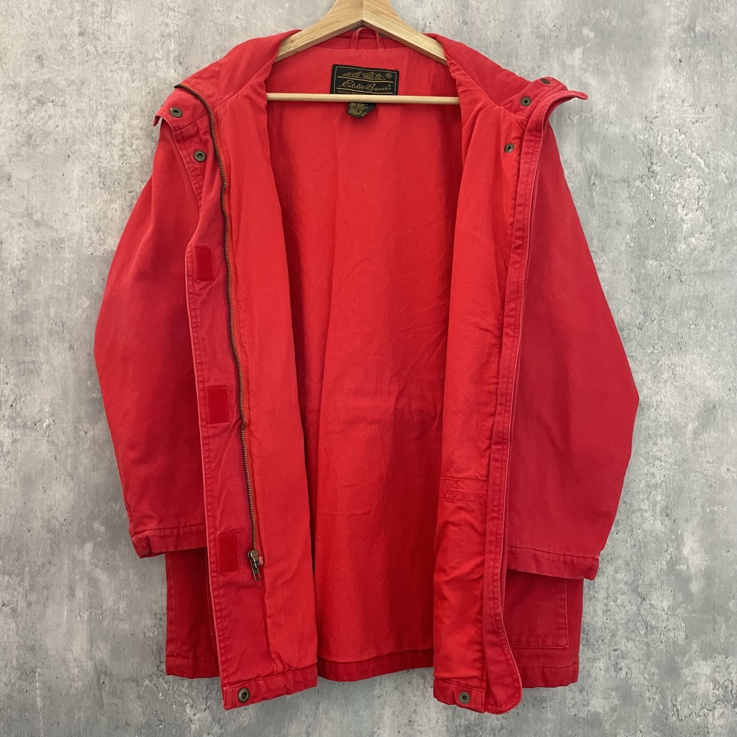 90s vintage 古着 ビンテージ EddieBauer エディーバウアー ストームコート ドローコード ジップアップ