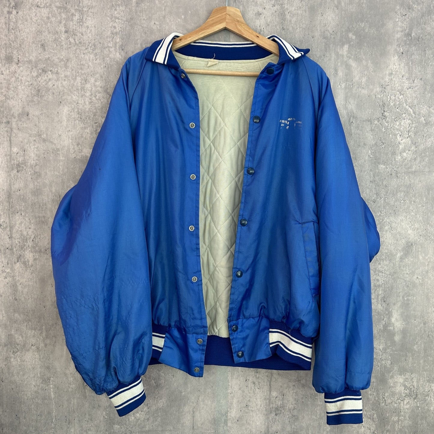 80s vintage USA製 ナイロンスタジャン ビンテージ 古着 ナイロンジャケット