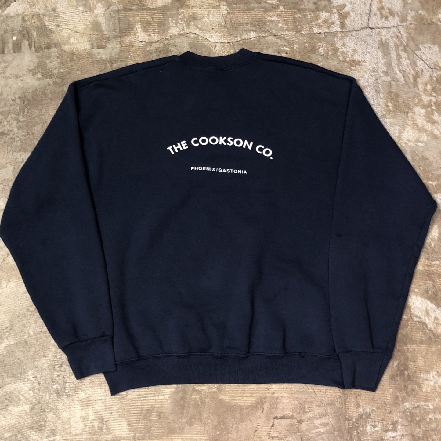 90s FRUIT OF THE LOOM The Cookson Co. 紺スウェット フルーツオブザルーム