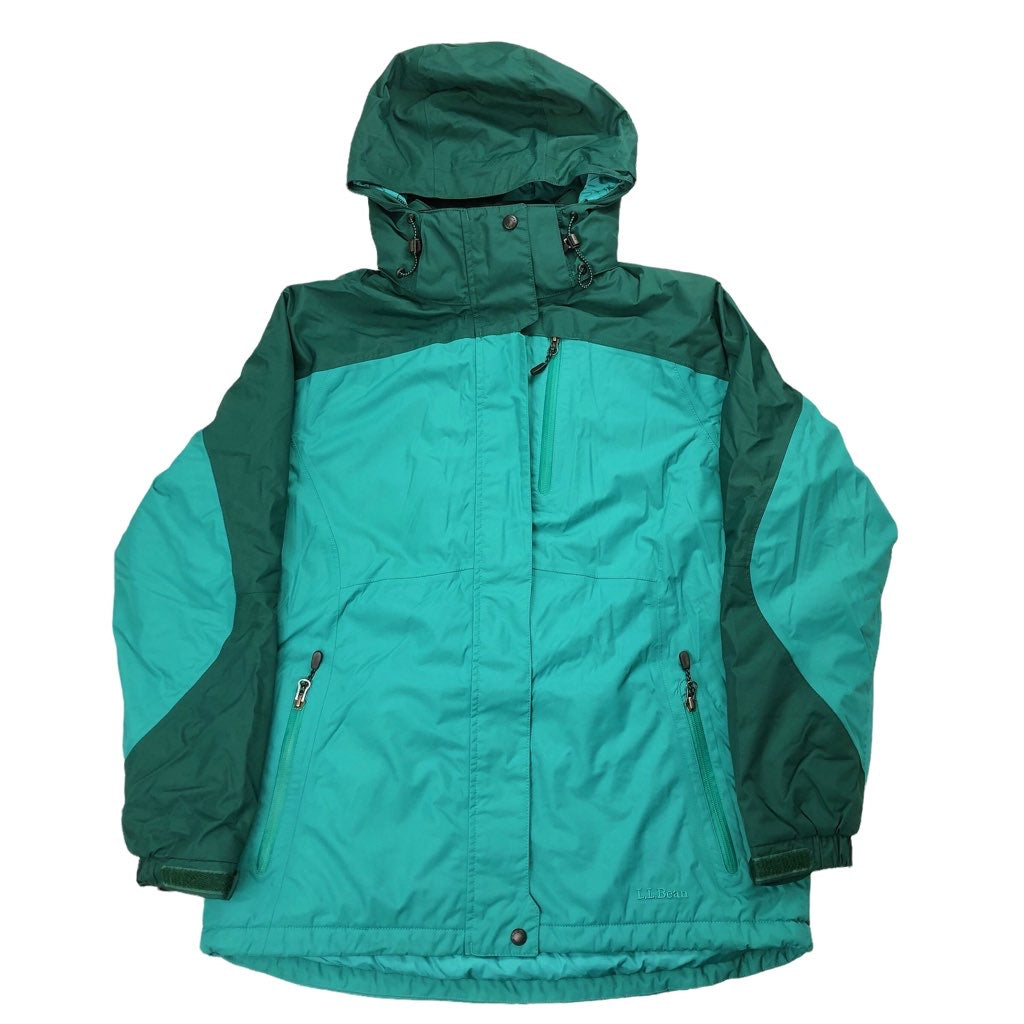 【90s】L.L.BEAN フルジップナイロンジャケット グリーン XL