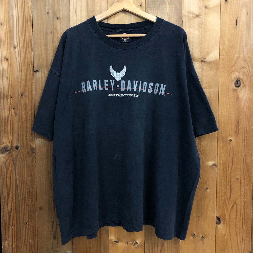 90s vintage USA製 HARLEY-DAVIDSON ハーレーダビッドソン HOULOUBEK BRUCHMÜHLBACH ドイツ  Tシャツ 半袖 カットソー 1992