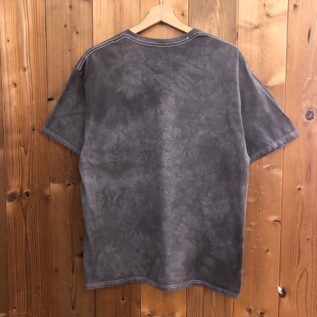 3D TEES BY THE MOUNTAIN アニマルTシャツ 半袖 カットソー オオカミ 狼 タイダイ