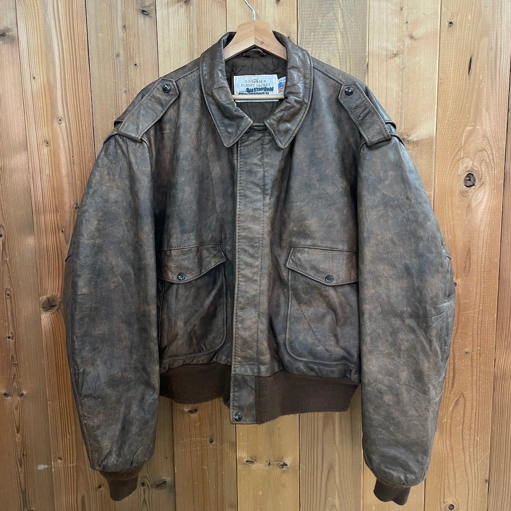 80s 90s vintage Schott ショット I・S・674・M・S G-1 レザー