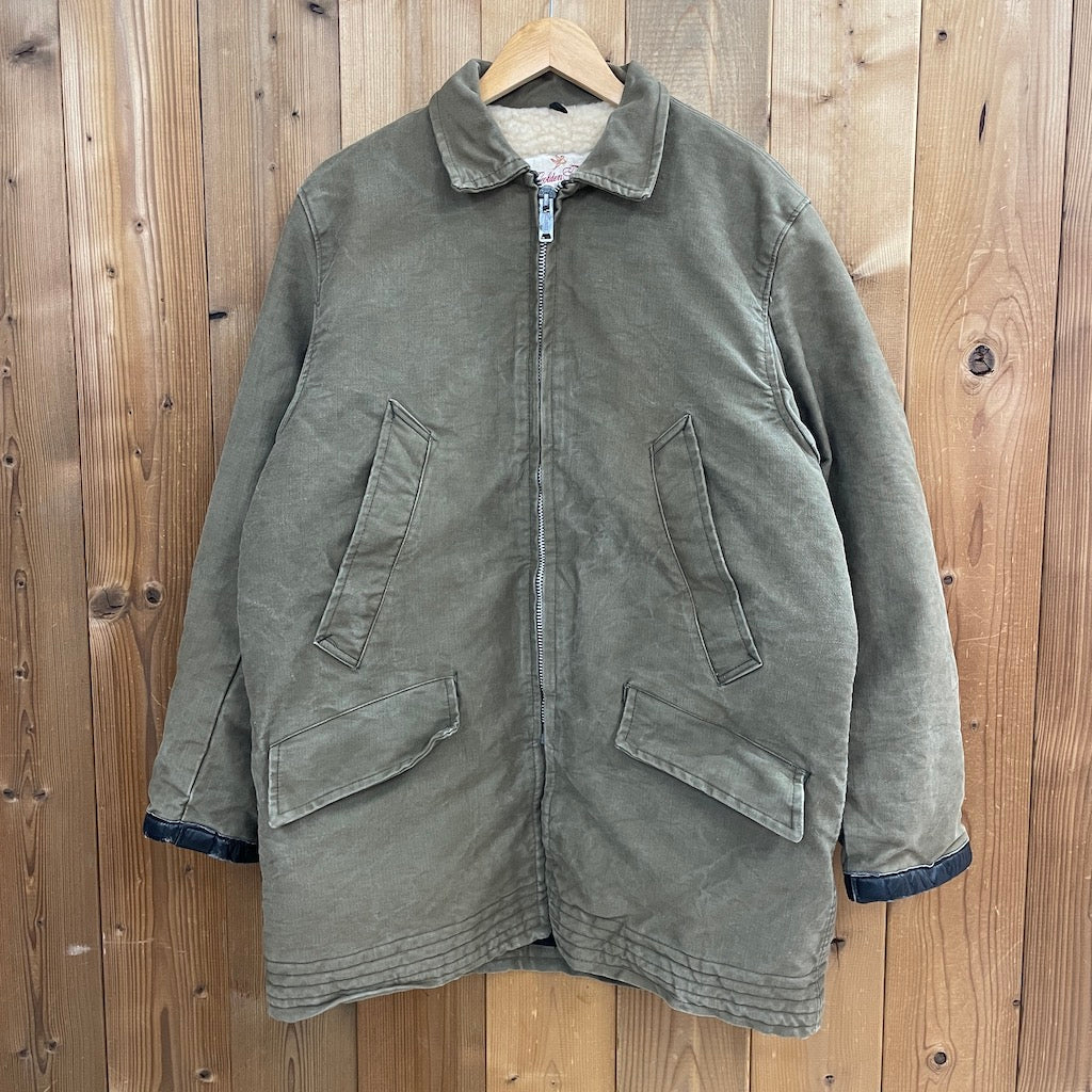 60~70s vintage USA製 Golden Fleece ゴールデンフリース ワークジャケット 裏地ボア ダックジャケット  SCOVILLジッパー