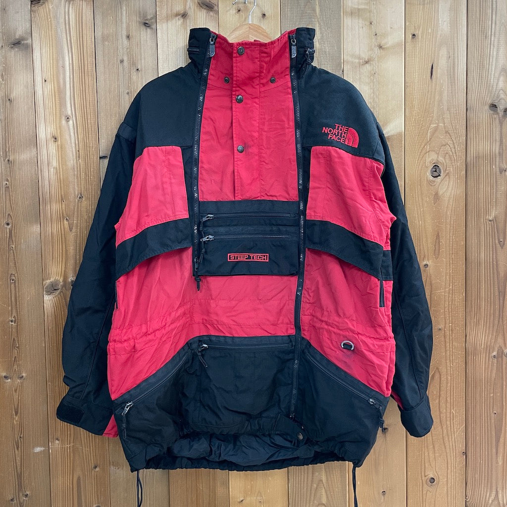 90s vintage THE NORTH FACE ノースフェイス STEEP TECH スティープテック ナイロンジャケット マウンテンパーカー  スキーウェア