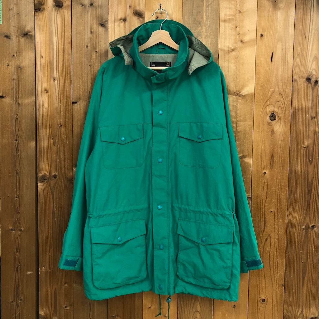 マウンテンパーカー EddieBauer 人気グリーン 4ポケット XL