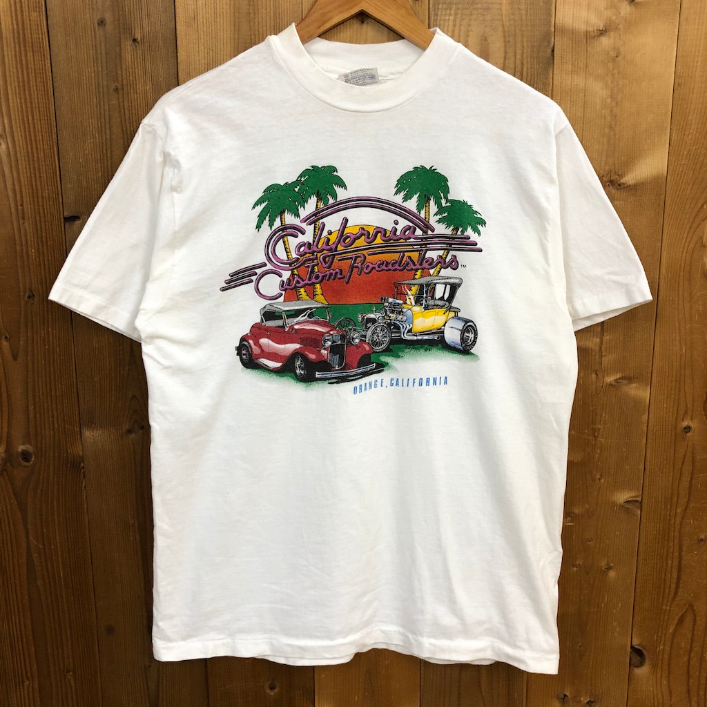 80s vintage USA製 Hanes ヘインズ California カリフォルニア プリントTシャツ 半袖 カットソー