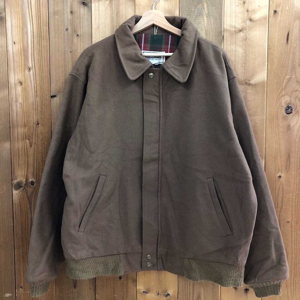 USA製 80s vintage L.L.Bean エルエルビーン ウールジャケット フルジップ ジップアップ