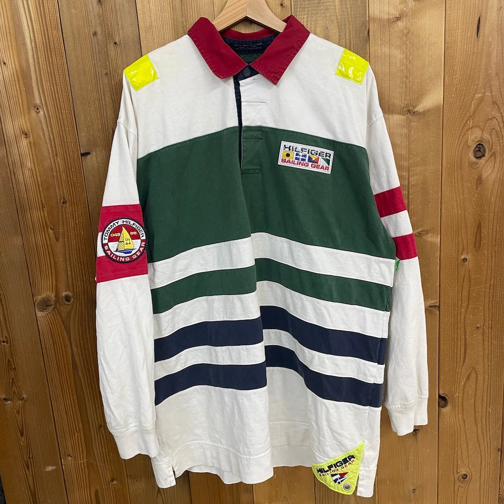 90s vintage TOMMY HILFIGER トミーヒルフィガー SAILING GEAR ラガー