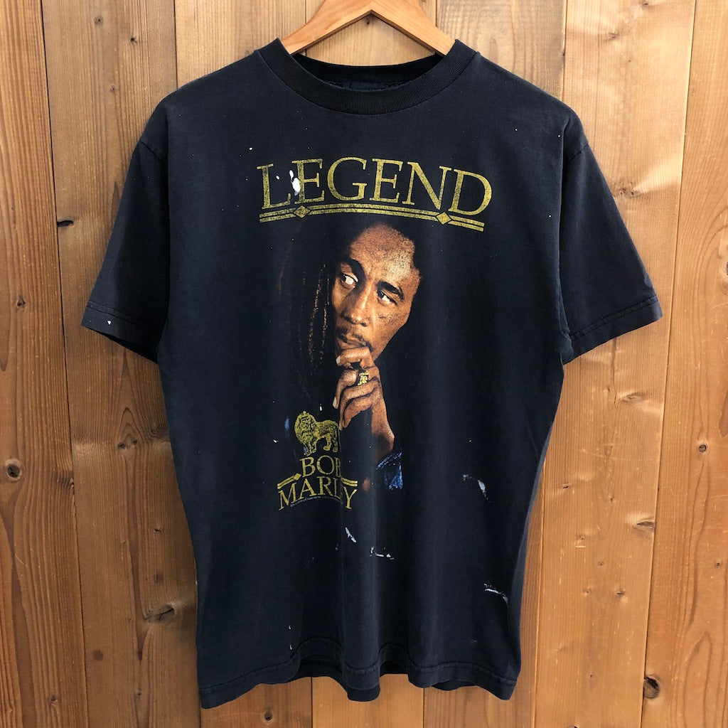 00s vintage USA製 ZION ザイオン BOB MARLEY ボブマリー プリントTシャツ 半袖 カットソー ラッパー ZionザイオンBob MarleyボブマーリーアーティストTシャツ大判プリント