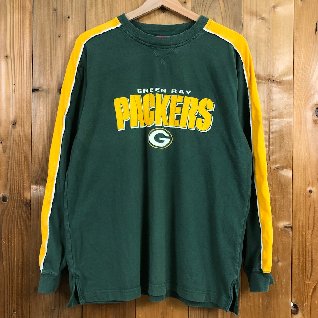 ALSTYLE APPAREL ＆ ATHLETICWEAR NFL GREEN BAY PACKERS グリーンベイパッカーズ スポーツプリントTシャツ メンズL /eaa326882