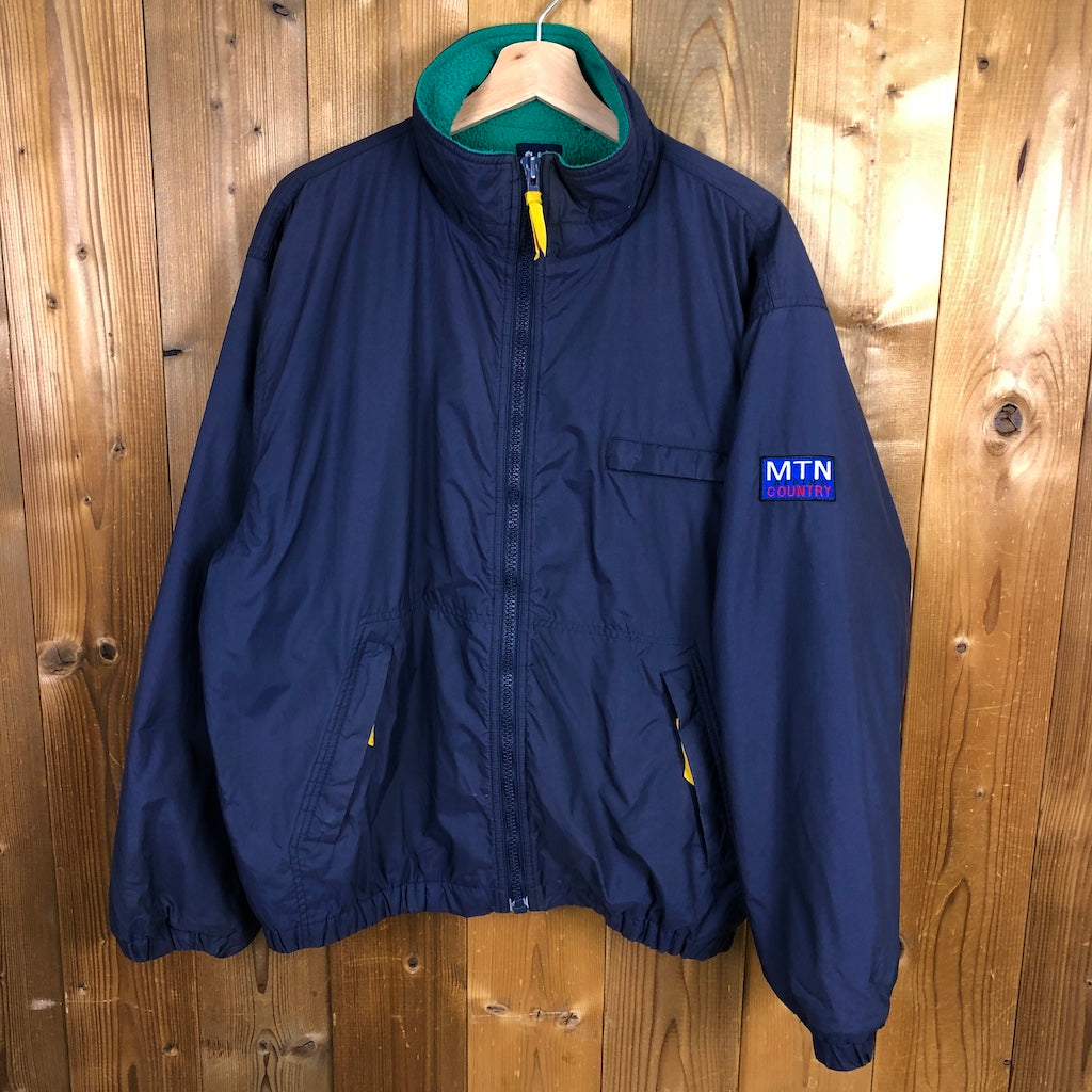 90s vintage OLD GAP オールドギャップ ナイロンジャケット 無地 フリース ブルゾン MTN　ALPINE COUNTRY