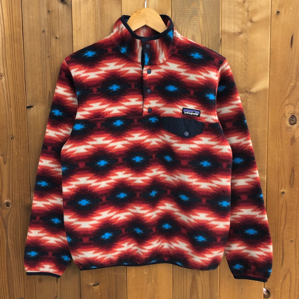 patagonia フリース シンチラ snap T レッド