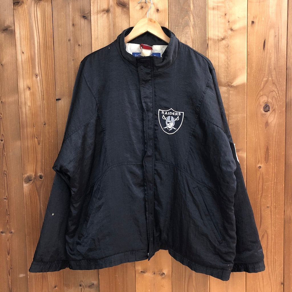 90s vintage RAIDERS レイダース ナイロンジャケット NFL APEX ONE 中綿 ワッペン