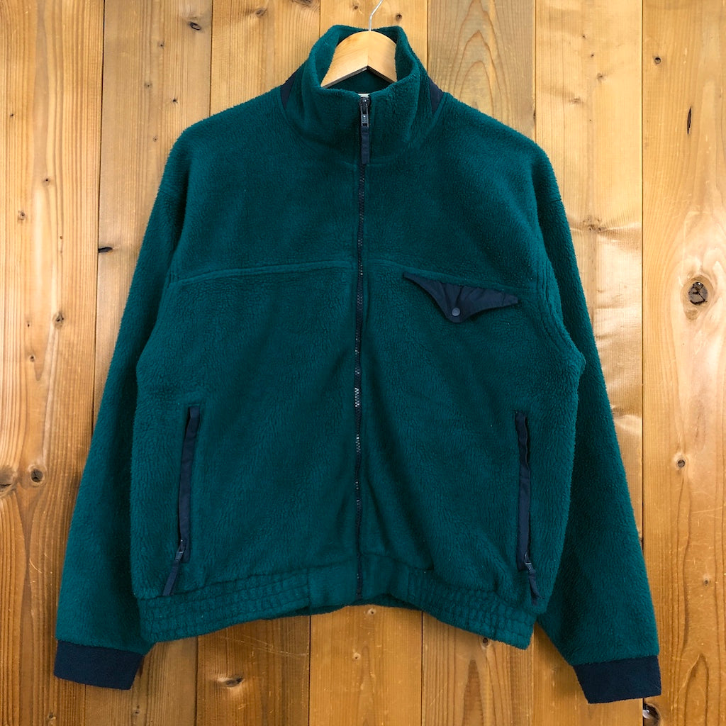 80s vintage USA製 L.L.Bean エルエルビーン フリースジャケット ジップアップ フルジップ