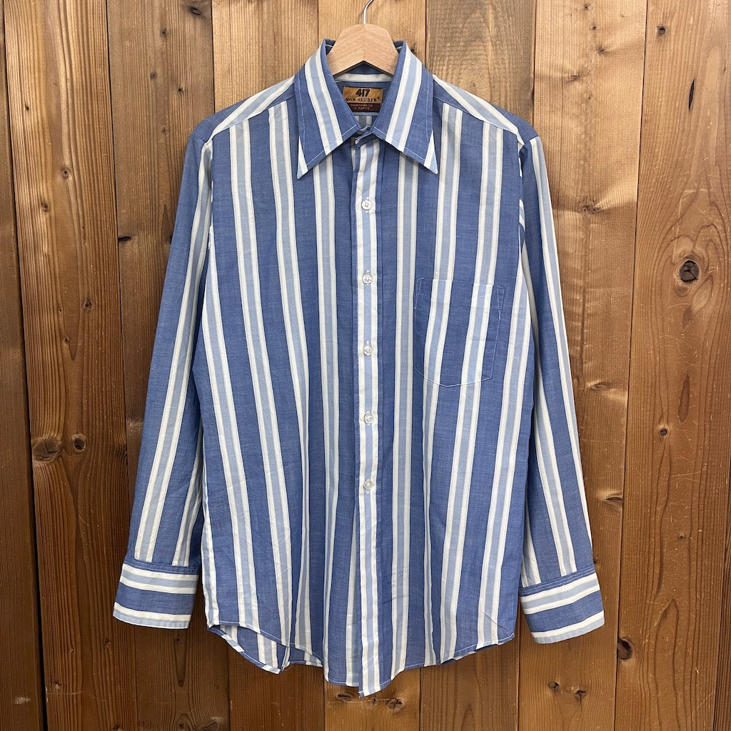 90's VAN HEUSEN ヴァンヒューゼン ヴィンテージ ストライプシャツ