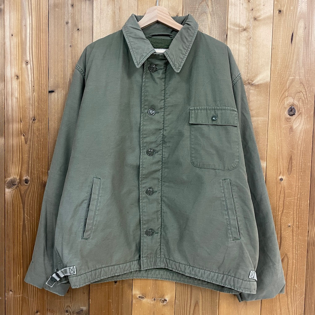 80s　US NAVY A-2 デッキジャケット