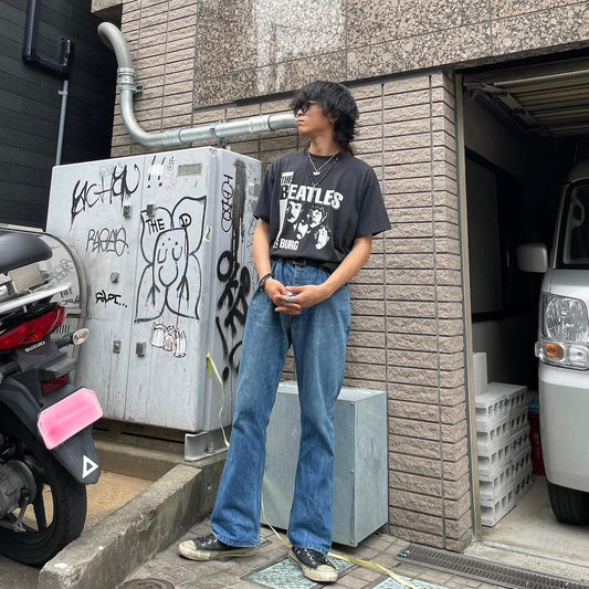 【下北沢店】staff select 【90s BEATLES Tシャツ】×【 70s LEVI’S 646デニムパンツ 】