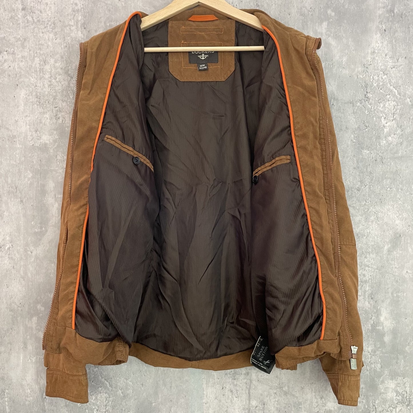 00s vintage 古着　ドッカーズ　ベロア　スウェード　タンカースタイプ　ジャケット　リーバイス　DOCKERS