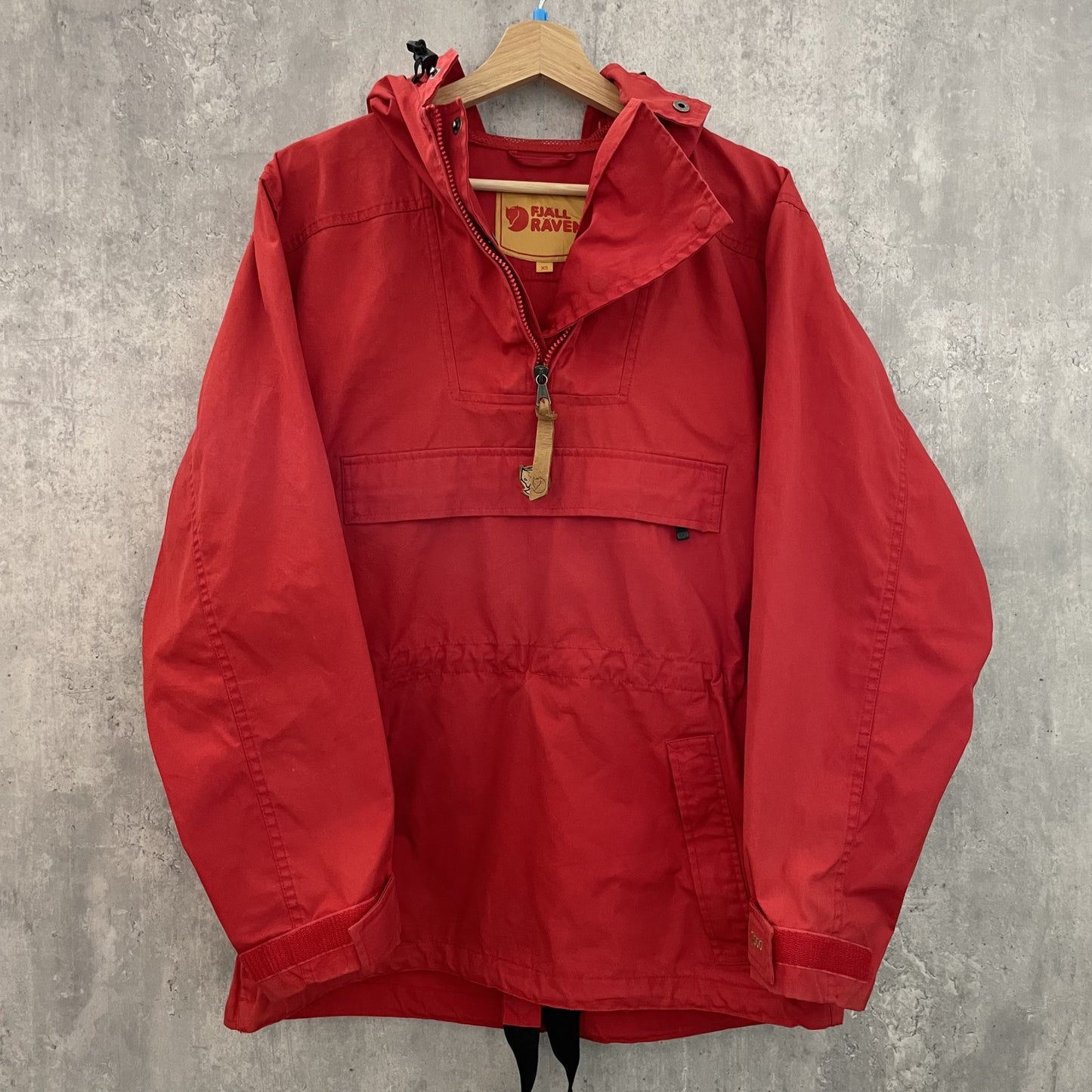 00s vintage 古着　ビンテージ　FJALL RAVEN フェールラーベン　ドローコード　アノラックパーカー　ハーフジップ　テック