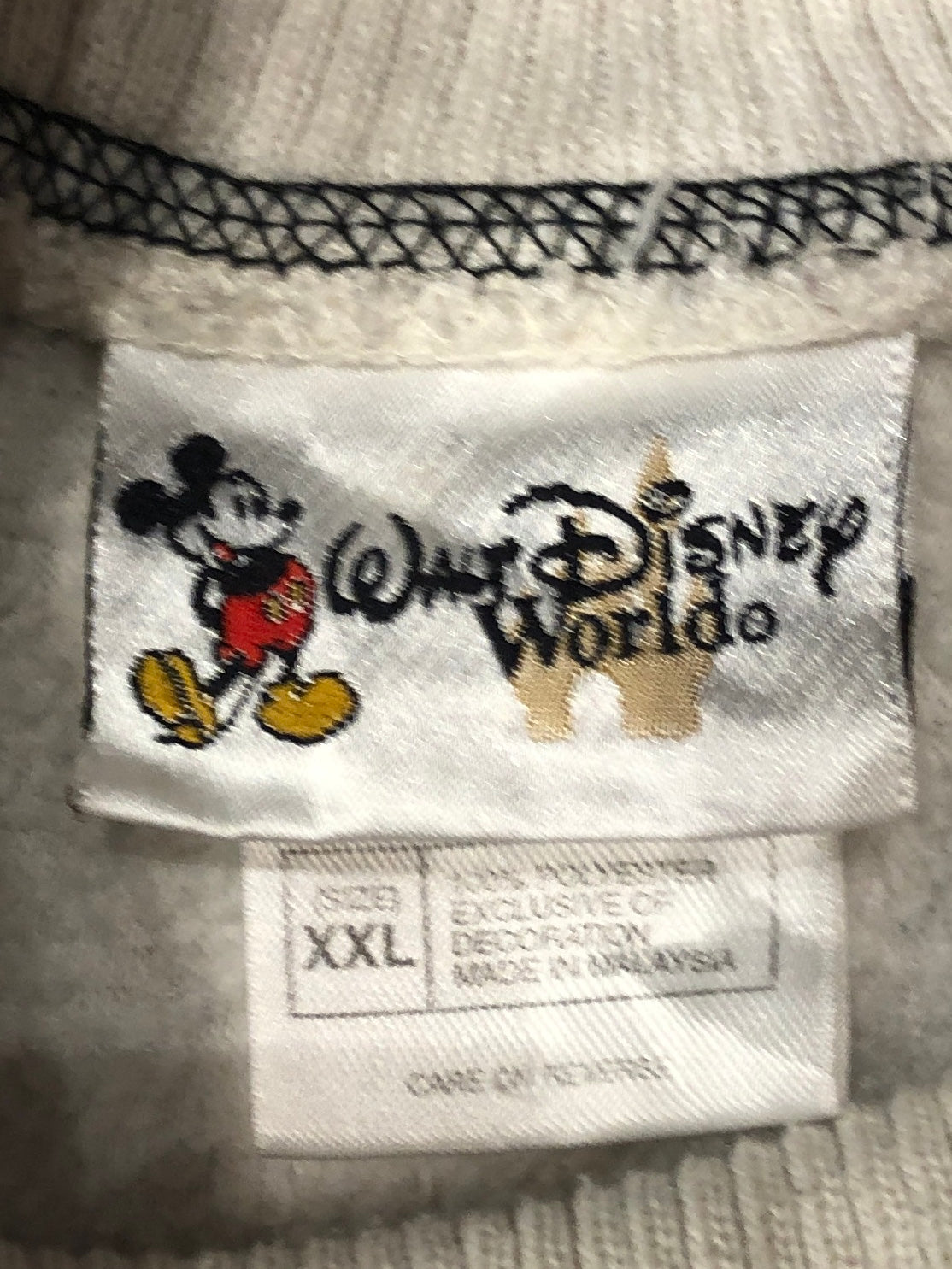Walt Disney World ミッキーフリーススウェット　白　XXL