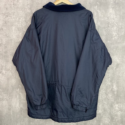 90s vintage 古着　ビンテージ　コロンビア　Columbia フルジップ　ナイロンジャケット　ネイビー　ドローコード