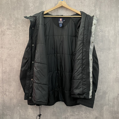 90s vintage 古着　ビンテージ　CHAPS　チャップス　ラルフローレン　ナイロンジャケット　ツートン　ストリート　ドローコード