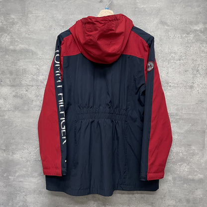 00s vintage 古着　ビンテージ　トミーヒルフィガー　TOMMYHILFIGER オーバーサイズ　ストリート　ロゴワッペン　レッド