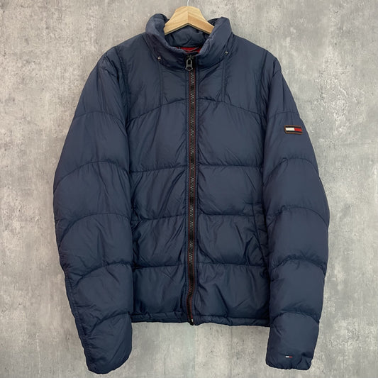 vintage 古着　ビンテージ　TOMMYHILFIGER DENIM デニム　トミーヒルフィガー　ダウンジャケット　長袖　中綿　メンズ