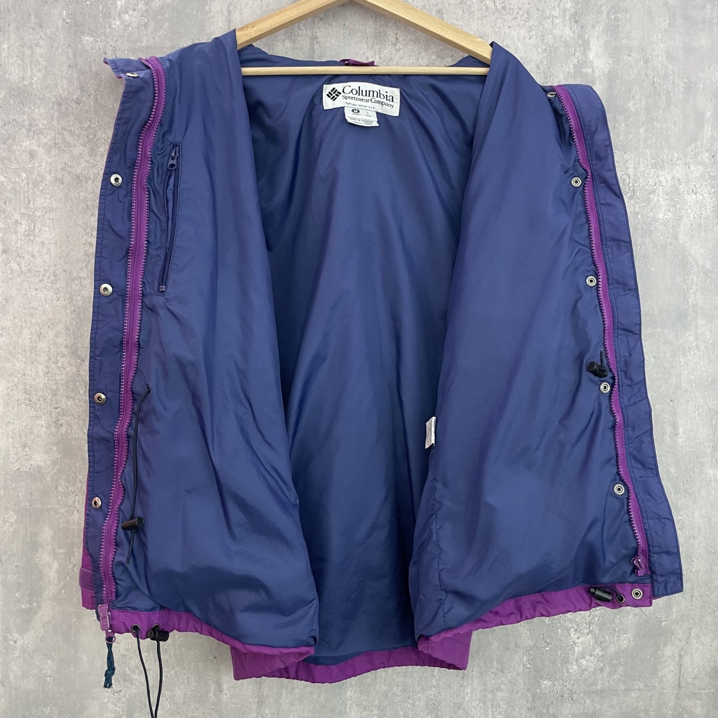 00s vintage 古着　ビンテージ　コロンビア　Columbia 　アウトドア　マウンテンジャケット　フルジップ　フード付