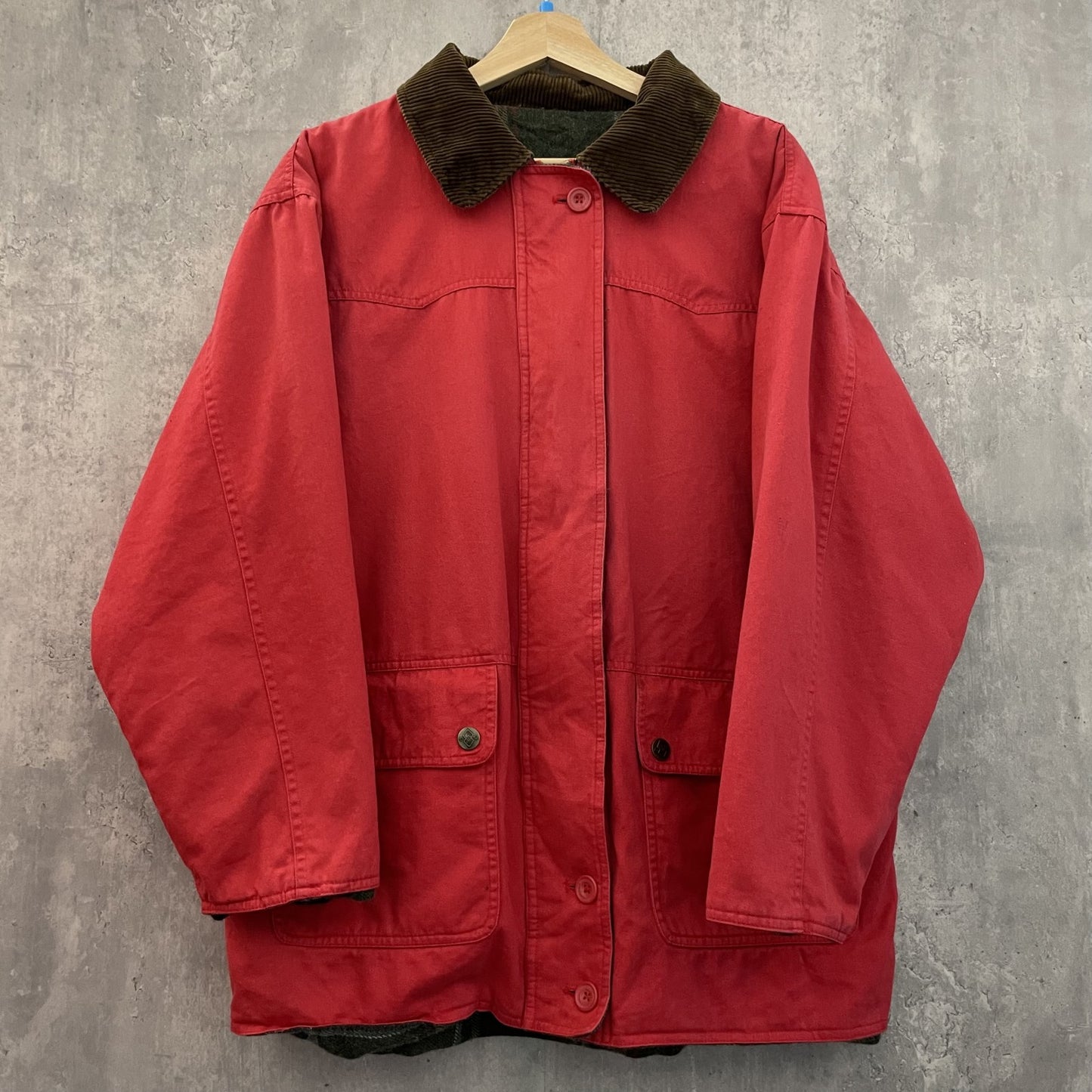 90s vintage 古着　ビンテージ　Coattree リバーシブル　カバーオール　コーデュロイ　ブランケット　フルジップ