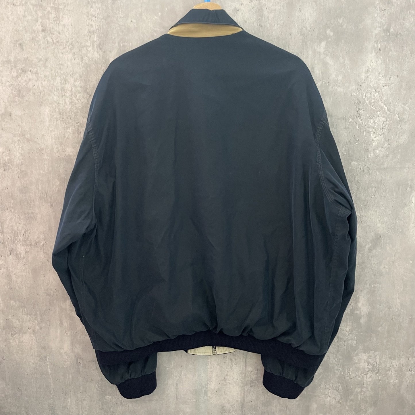 90s vintage 古着　ビンテージ　FACONNABLE スウィングジャケット　ネイビー　フルジップ