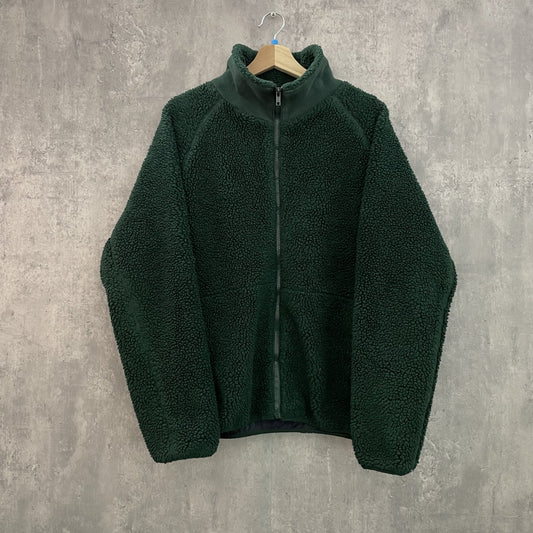 古着　vintage  ビンテージ　フリースジャケット　ボア　襟ボア　J.GALT フルジップ　グリーン