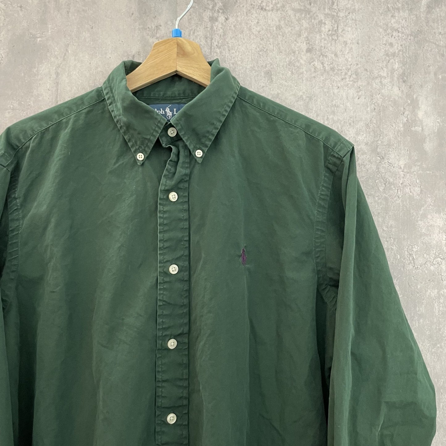 90s vintage 古着　ビンテージ　ラルフローレン　RalphLauren 長袖シャツ　カジュアル　パープル