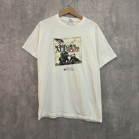 90s vintage 古着　ビンテージ　フルーツオブザルーム　FRUIT OF THE LOOM Tシャツ　戦争　アメカジ