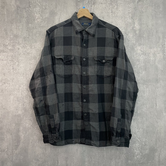 00s vintage 古着　ビンテージ　ラルフローレン　長袖　POLO RALPH LAUREN　長袖シャツ　紳士　カジュアル　フランネルシャツ