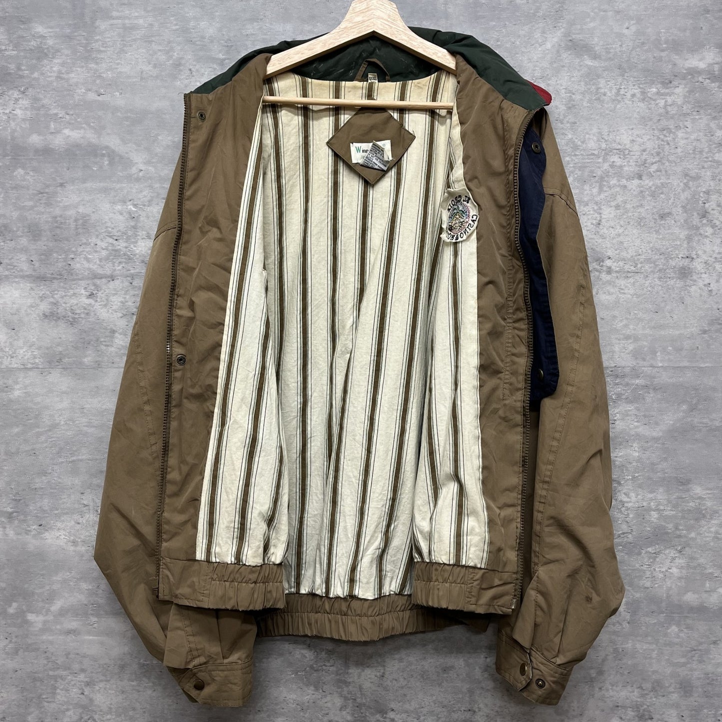 90s vintage 古着　ビンテージ　WinnerMeta　ナイロンジャケット　ジップアップ　3XLサイズ　