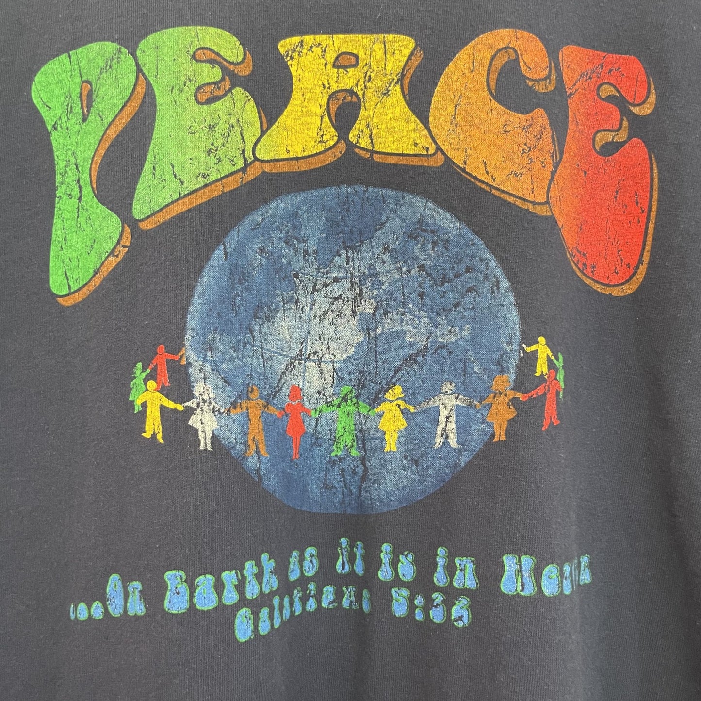 00s vintage 古着　ビンテージ　デルタ　DELTA プリントTシャツ　オーバーサイズ　ネイビー