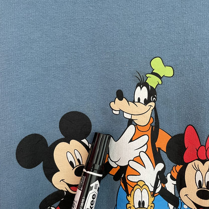 90s vintage 古着　ビンテージ　スウェット　ディズニー　キャラクタープリント　ミッキー　両面プリント　MICKEY