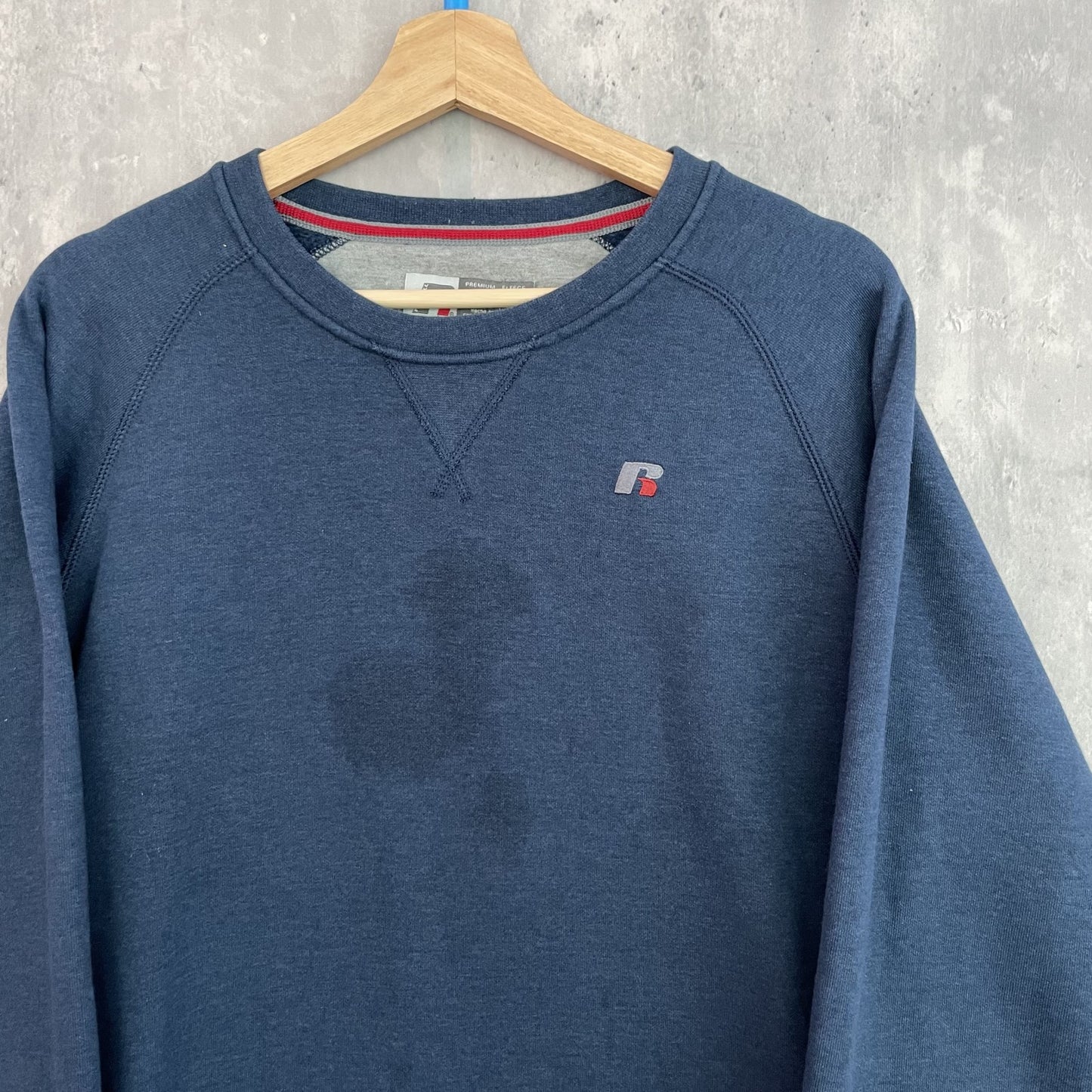 00s vintage 古着　ビンテージ　ラッセル　スウェット　RUSSELL  ロゴ刺繍　トレーナー